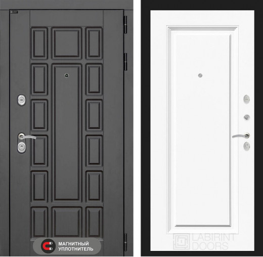 Входная дверь Нью-Йорк 27 - Эмаль RAL 9003