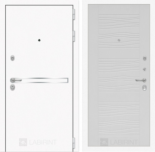 Входная дверь Лайн WHITE 06 - Белое дерево